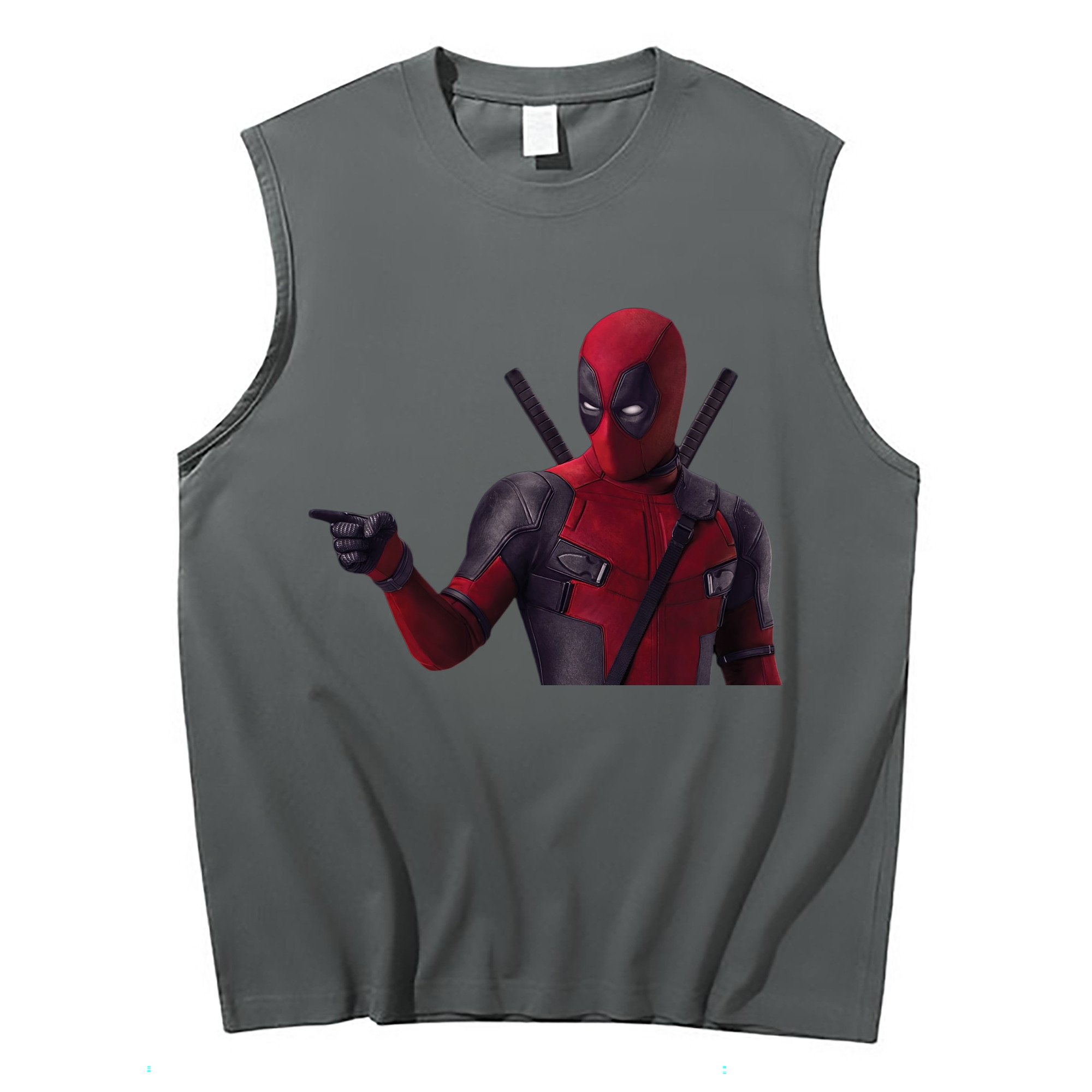 （画像用） Deadpool デッドプール コットン100％タンクトップ（フロントプリント）